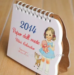 Various shape great color printing spiral desk calander.jpg