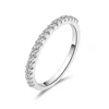 Micro pave Setting Ladies Finger Real 925 sterling silver jewelry wholesale rings