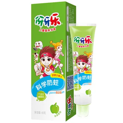 

40g professional Supplier ya ya le V children's nutritional toothpaste/orange/apple