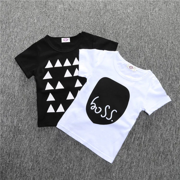 

Fashion Clothes Summer 100% Cotton Short Sleeve Round Neck T-shirt, As picture