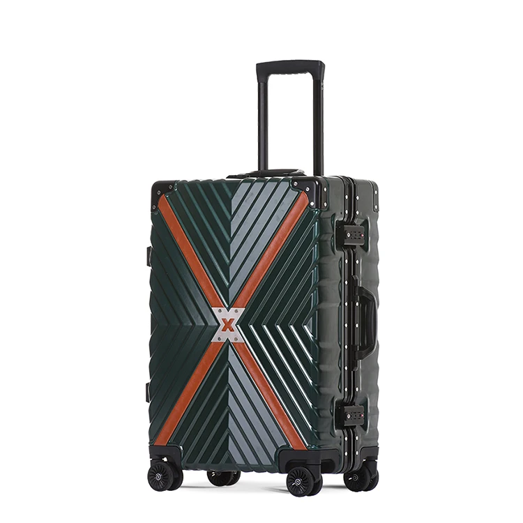 

Hard Case Abs Pc Luggage polycarbonate sheet Aluminium Suitcase with Trolley