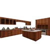 Classic style red cheery wood America oak kitchen cabinet