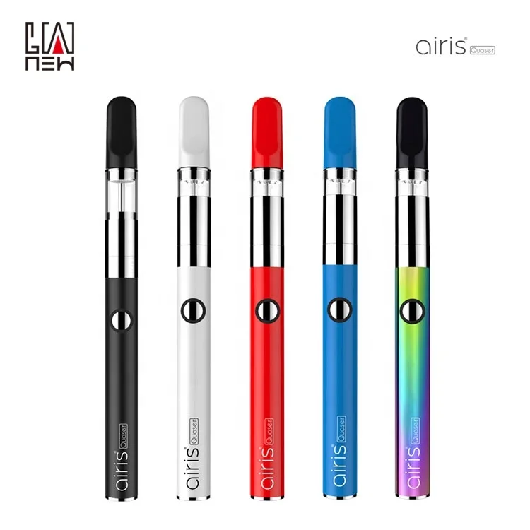 

Latest concentrate vaporizer device Qcell quartz coil wax pen starter kit airis quaser, Black;blue;rainbow;white;red