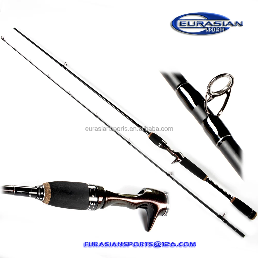 

10-40g,2.10m 7ft graphite fast tip action casting ultra light carbon fishing rod