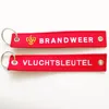 Free Sample Top Quality Customised Pilot Key Ring Keychain with Embroidery Design