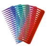 Hairdressing comb high quality ABS plastic heat-resistant large wide hair brush detangling wide tooth comb