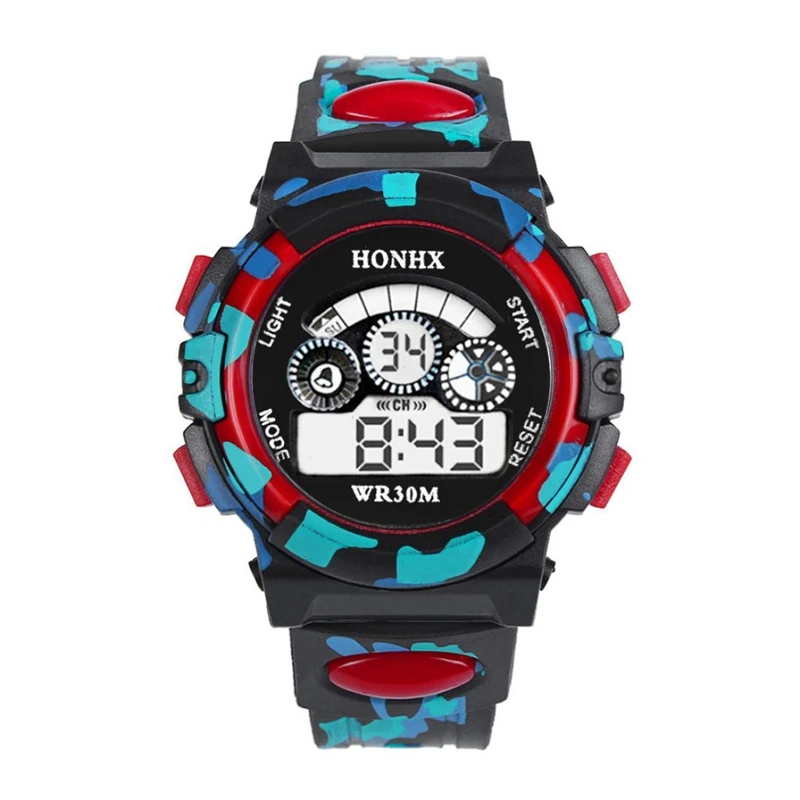 

HONHX Camouflage kid youth 2019 Bracelet Digital Watches boy Child Clock Women's Wrist Watch Sports cheap price