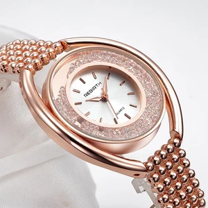 Top Brand Luxury Rebirth Women Lady Elegant Charm Bracelet Watch Stainless Steel Bangle Fashion Diamond Water proof Quartz Watch