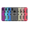 protective phone shell for iPhone X 6 7 8 with phone ring holder and built in metal plate matched with magnetic car mount