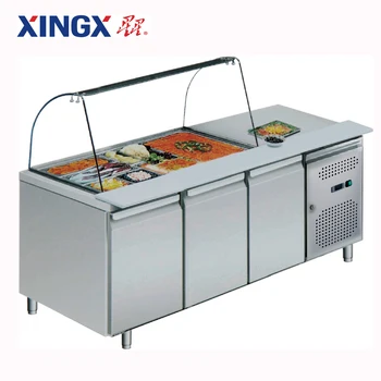 3 Door Top Open Food Pan Counter Refrigerator Gx Gn3100salgc 3 Door Top Open Food Pan Counter Refrigerator Gx Gn3100salgc