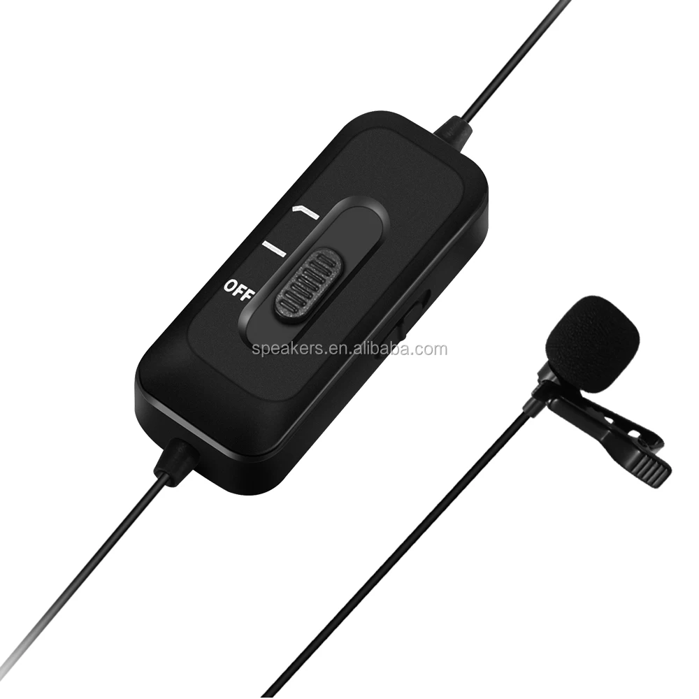 Professional Lavalier Lapel Microphone Omnidirectional Mic With Easy
