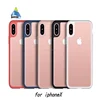 For iphone X Luxury Soft TPU Acrylic Phone Case Transparent PC Back Cover 360 Full 5S IF Protective mobile Phone Case