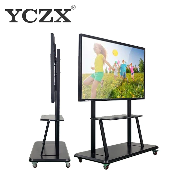 Factory price 98 inch all in one pc computer i7 4gb wall mount for built-in 2pcs speaker for classrooms teaching whiteboard