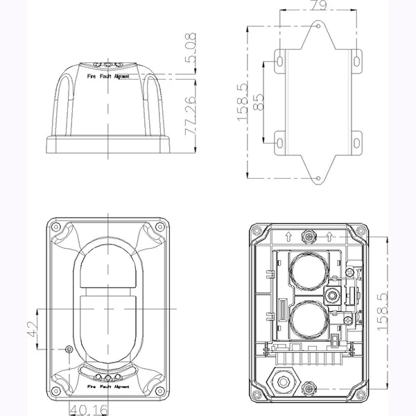 IR Dual Beam Detector