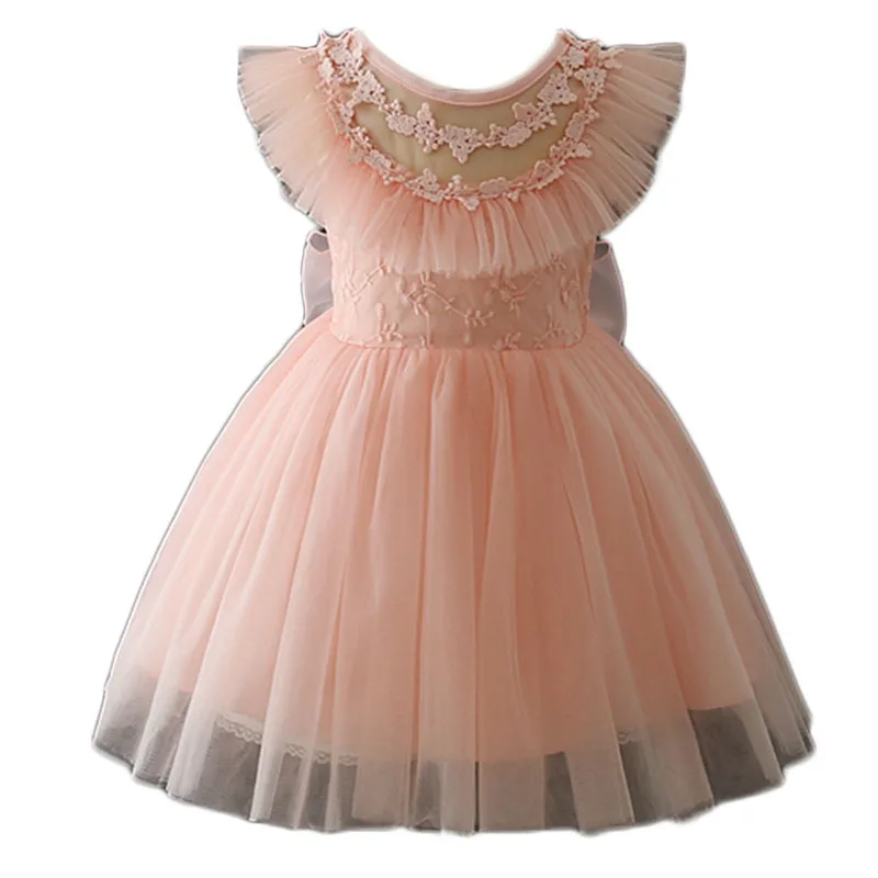 

New arrival girls Vietnam pink gowns for kids girls birthday dress for 5 years old, As the pics