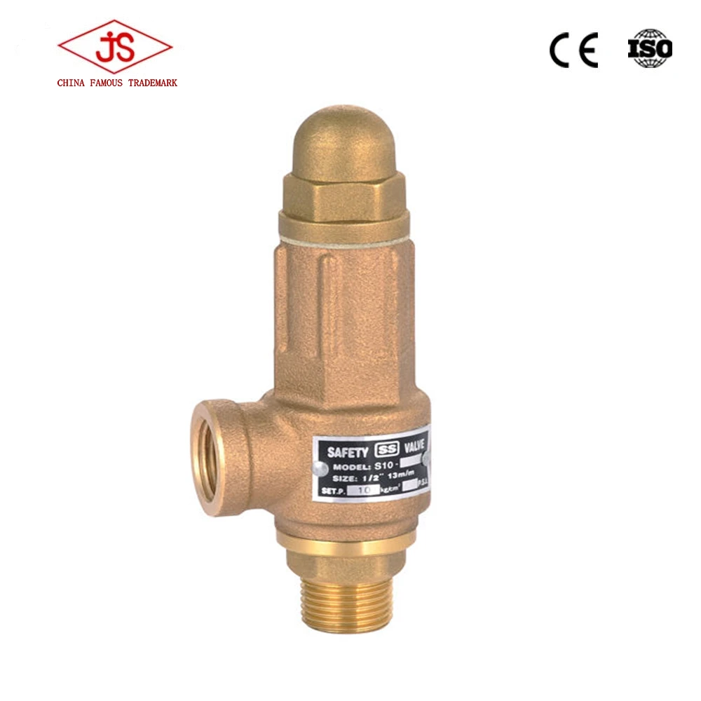 Brass Npt Type Threaded Gas Safety Relief Valvespring Full Lift Thread