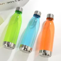 

BPA Free 650ml Clear Plastic Bottle Customized Print Plastic Drinking Water MY BOTTLE