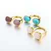 Amazon top selling gemstone rings alloy stone rings for women