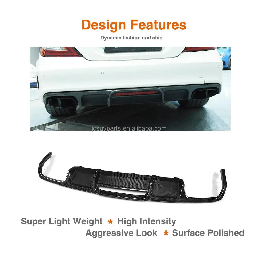 Custom Carbon Fiber Rear Diffuser for Mercedes CLS63 AMG