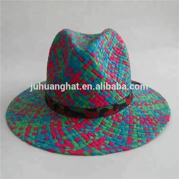 colorful straw hats