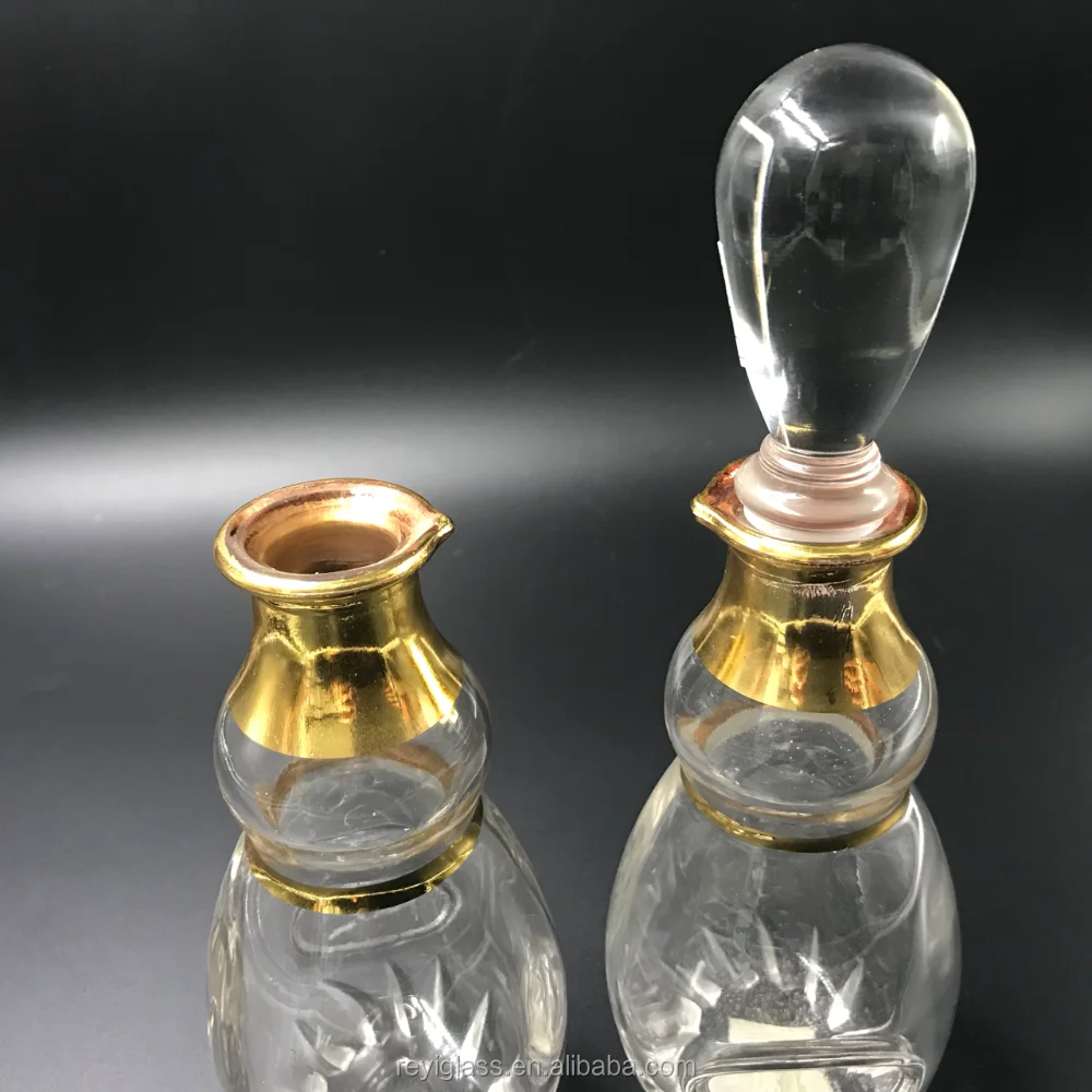 250ml Handmade Big Perfume Glass Display Bottle For Oud Oil Attar