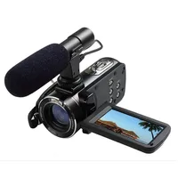 

Excellent Quality HDV-Z20 Wifi Remote Digital Camcorder 1080p Full HD 3" Touch Screen Red Shoe and External Flash Light