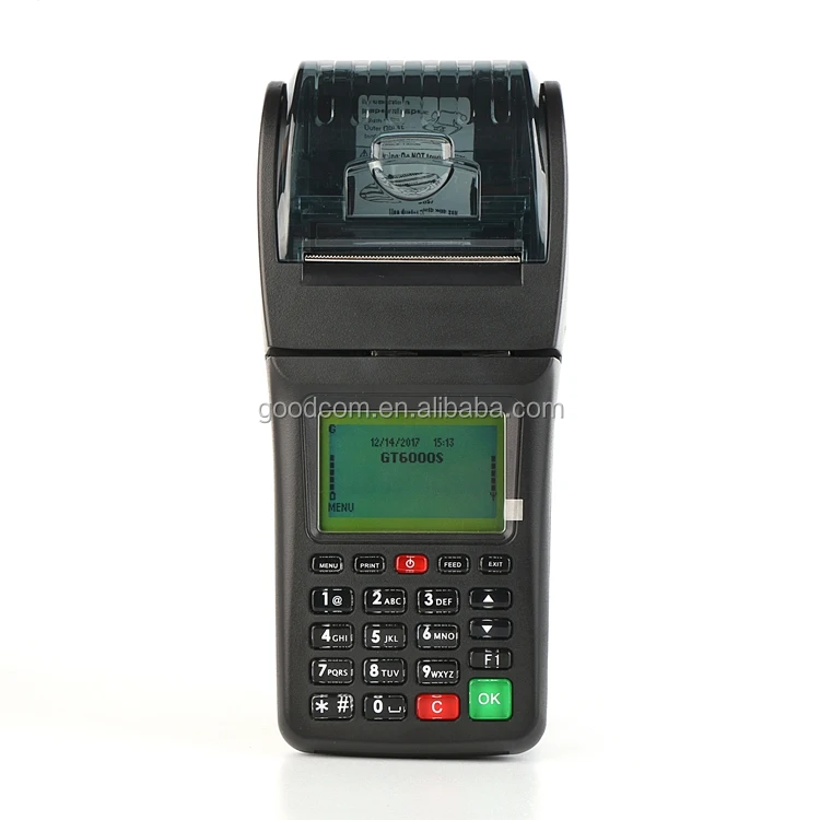 

2019 Handheld ticket Printer Mobile recharge machine supports GPRS, SMS, USSD and STK