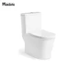 European S trap siphonic sanitary ware easy cleaning economic ceramic one piece toilet