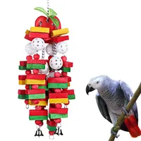 

Wood Pet Bird Parrot Chew Bite Toy For Large Medium Parrot