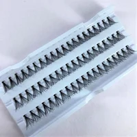 

Hot selling knot free lashes individual eyelashes knot free knot free cluster lashes 20P12mm for individual packing