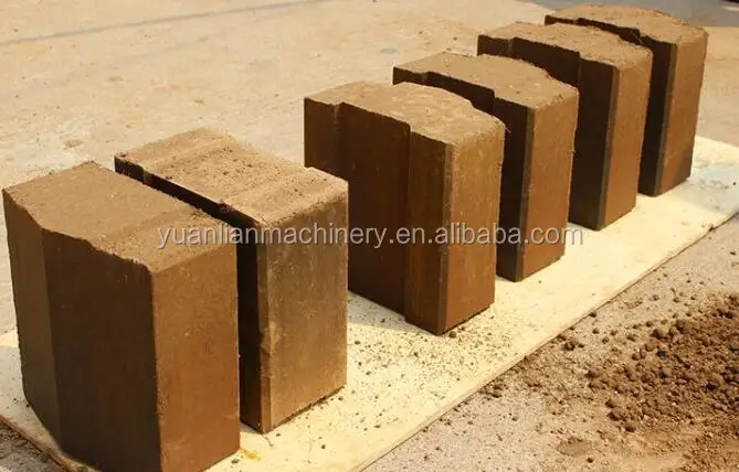 1900pcs/8hours raw material clay,soil,earth,mud,concrete, sand