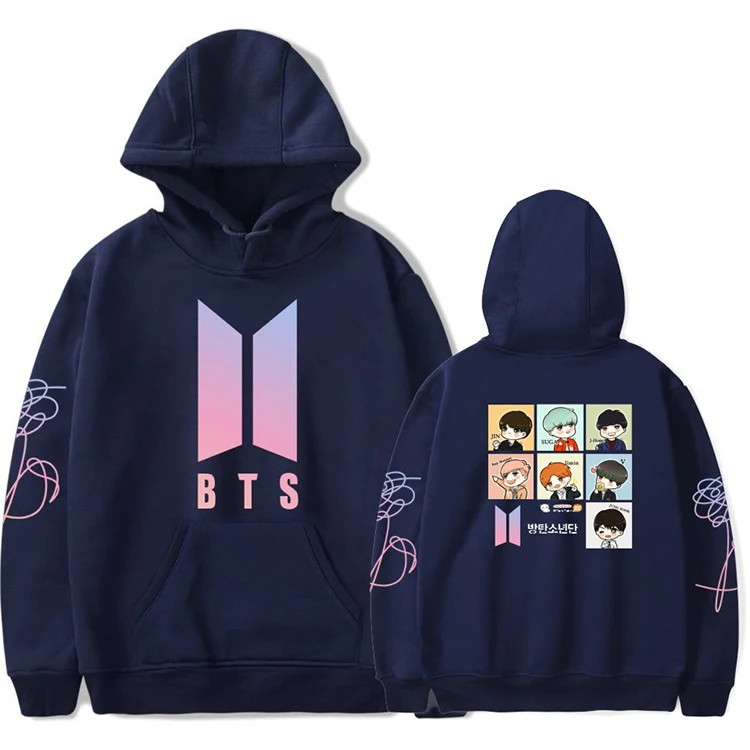 Bts Love Yourself Men Hoodies Sweatshirts K-Pop Bangtan New Album Dna Hoodie Sweatshirt Kpop Hip-Hop Popular Idol Bts Clothes