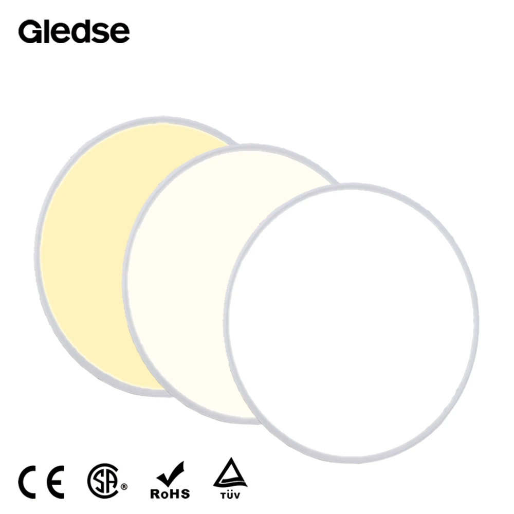 
aluminum frame 100cm large size ceiling pendant LED slim round panel light smd 2835 