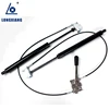 Controllable at same time lockable gas spring