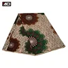 New Fashion Veritable Wax Block Prints Fabric 6 Yards/Piece Green Color Polyester African Wax Prints Fabric Super ACI Hollandais
