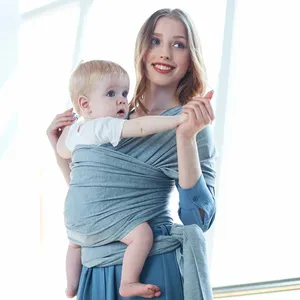 Image of for Infants and Newborn Soft Baby Cotton Carrier Sling Wrap with Pouch Baby Sling Wrap