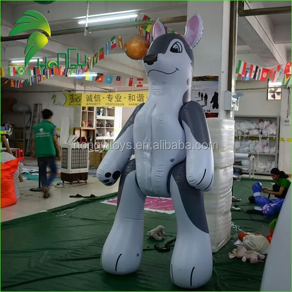 Hongyi Inflatable Gray Husky Suit Double Layer Pvc Inflat