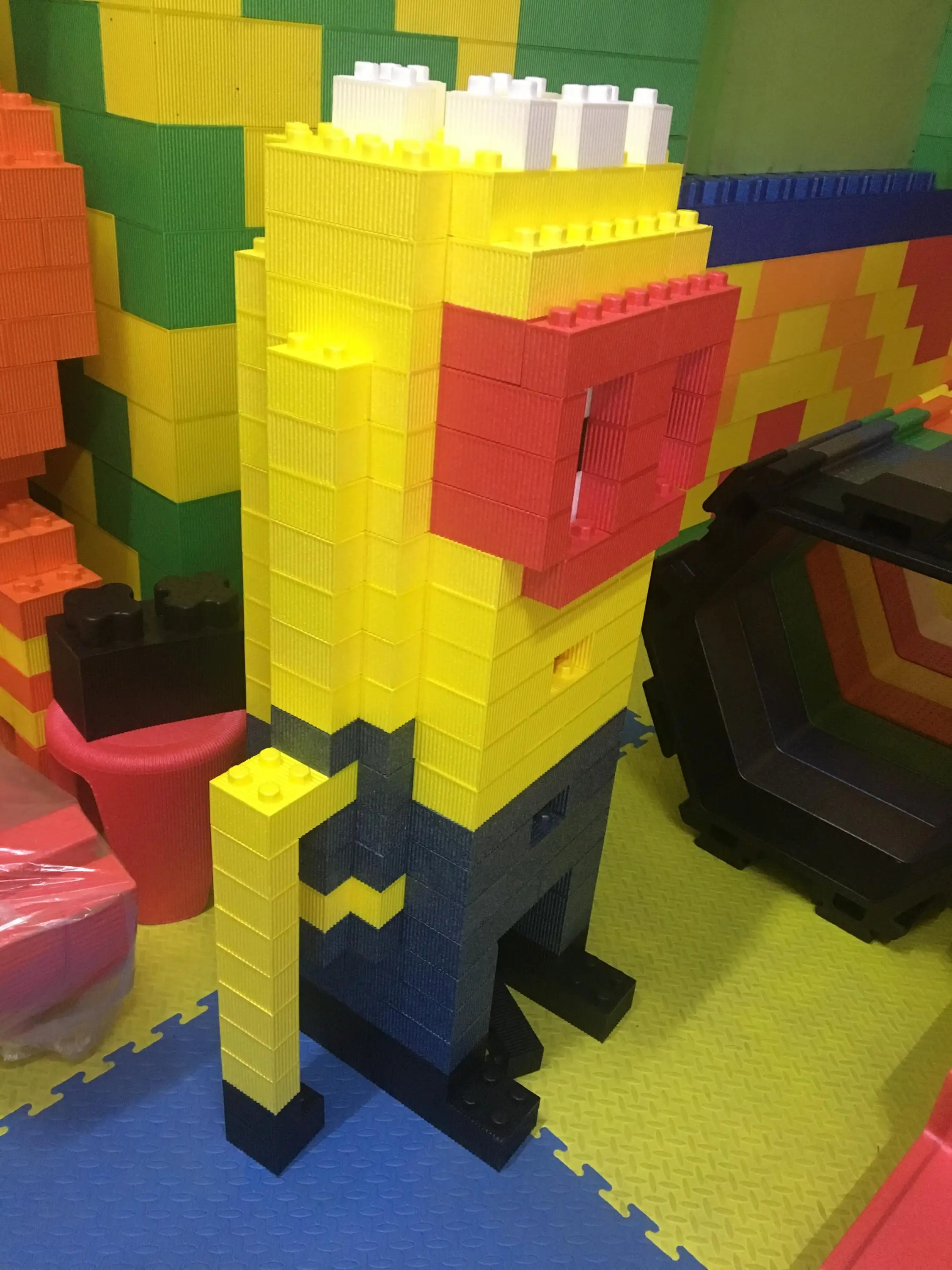 Commercial Safety Indoor Playground Toy Colorful Epp Foam Building