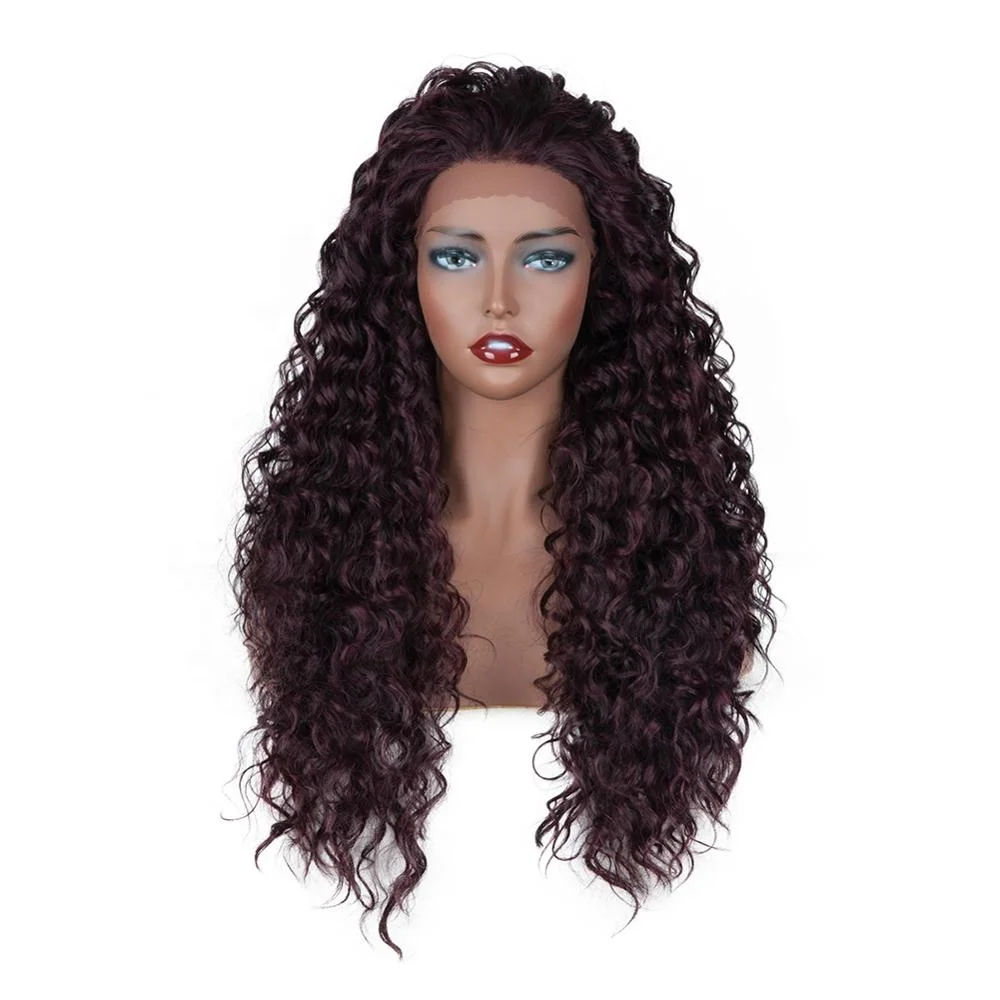 

Nice Synthetic Hair 99j Curl Lace Front Wig Synthetic For Women