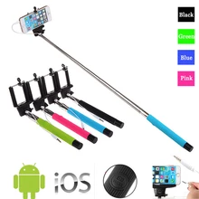 Kabelová selfie tyč s držákem pro Iphone, Android