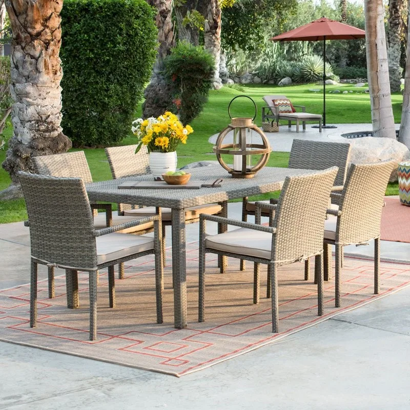 Outdoor Rattan Dinning Chair And Table In Garden Furniture - Buy Dining ...