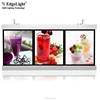 Edgelight AF61 lighting sign board for shops , mile tea , menuboard light box aluminum frame LED advertising light box