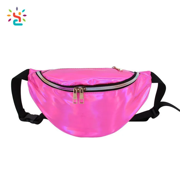 

2021 new creative bumbag custom bum bag fanny pack hologram outdoor sports PU waist bag purse
