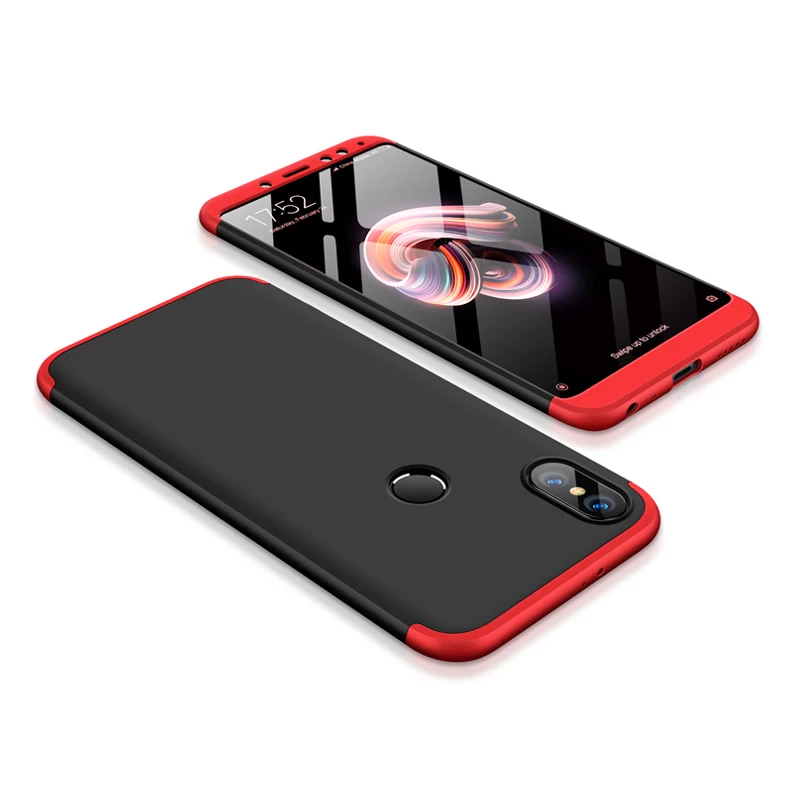 

for Xiaomi Redmi Note 5 Pro Case, 3 IN 1 360 Full Cover Plastic Mobile Phone Case for for Xiaomi Redmi Note 5 Pro, Black;blue;brown;golden;red;silver;yellow