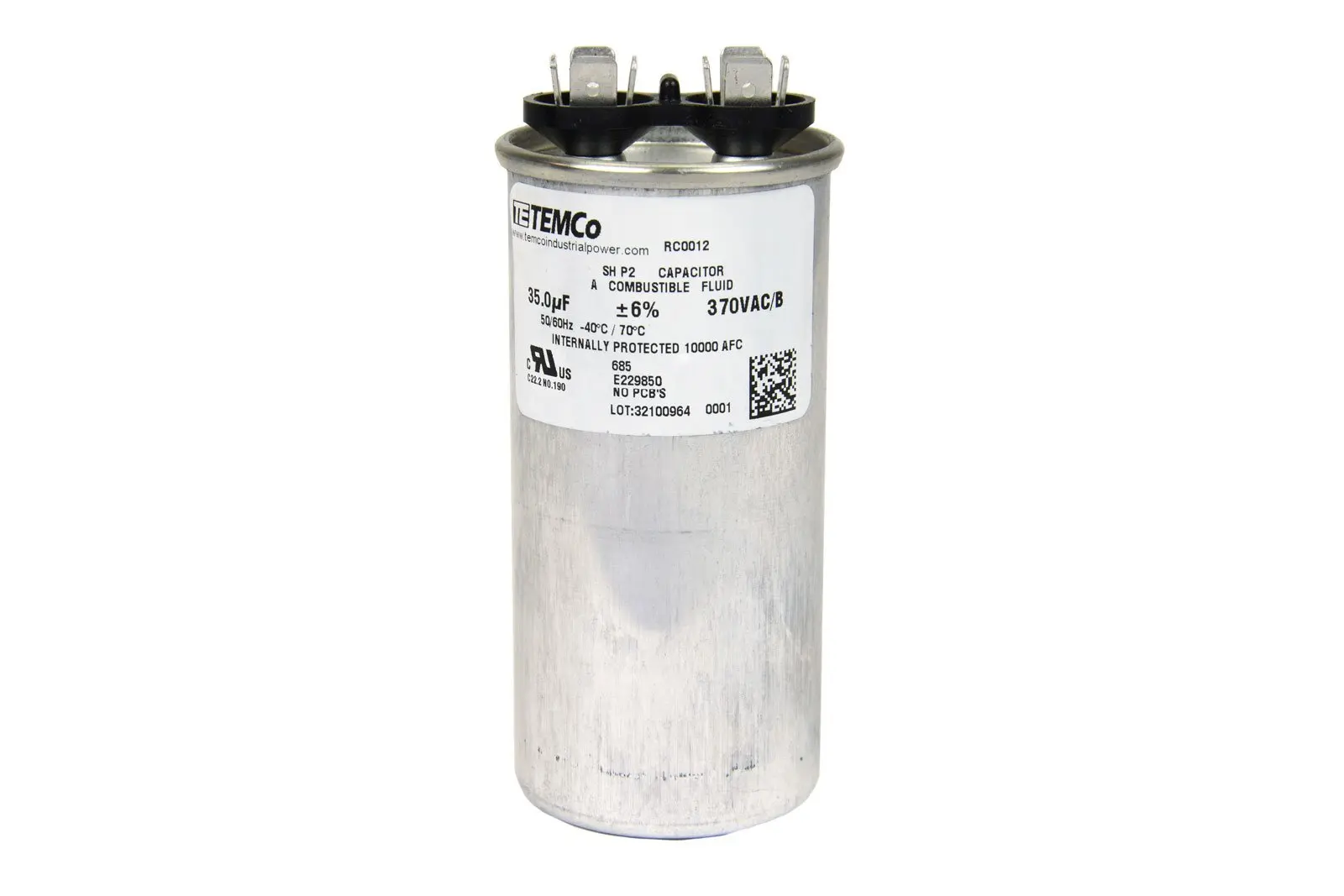 TEMCo 40 MFD uF Run Capacitor 440 vac Volts 25 LOT AC Motor HVAC 40 uf