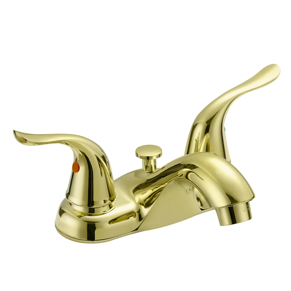 4 Double Handle Orante Basin Faucet,Curved,Upc 619 Nsf Kitchen Faucet