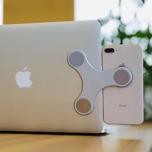Laptop Side Mount Phone Holder Enhanced Productivity