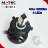 Car Accessories Car LED Light Bulb H4 H7 9005 HB3 9006 HB4 H13 9004 9007 40w 4000lm Excellent Quality LED Headlight Conversion