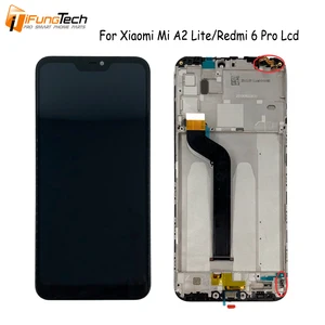 Original LCD Display For Xiaomi Mi A2 Lite/Redmi 6 Pro LCD Display Screen Touch+Frame Assembly For Xiaomi Mi A2 Lite Lcd Screen