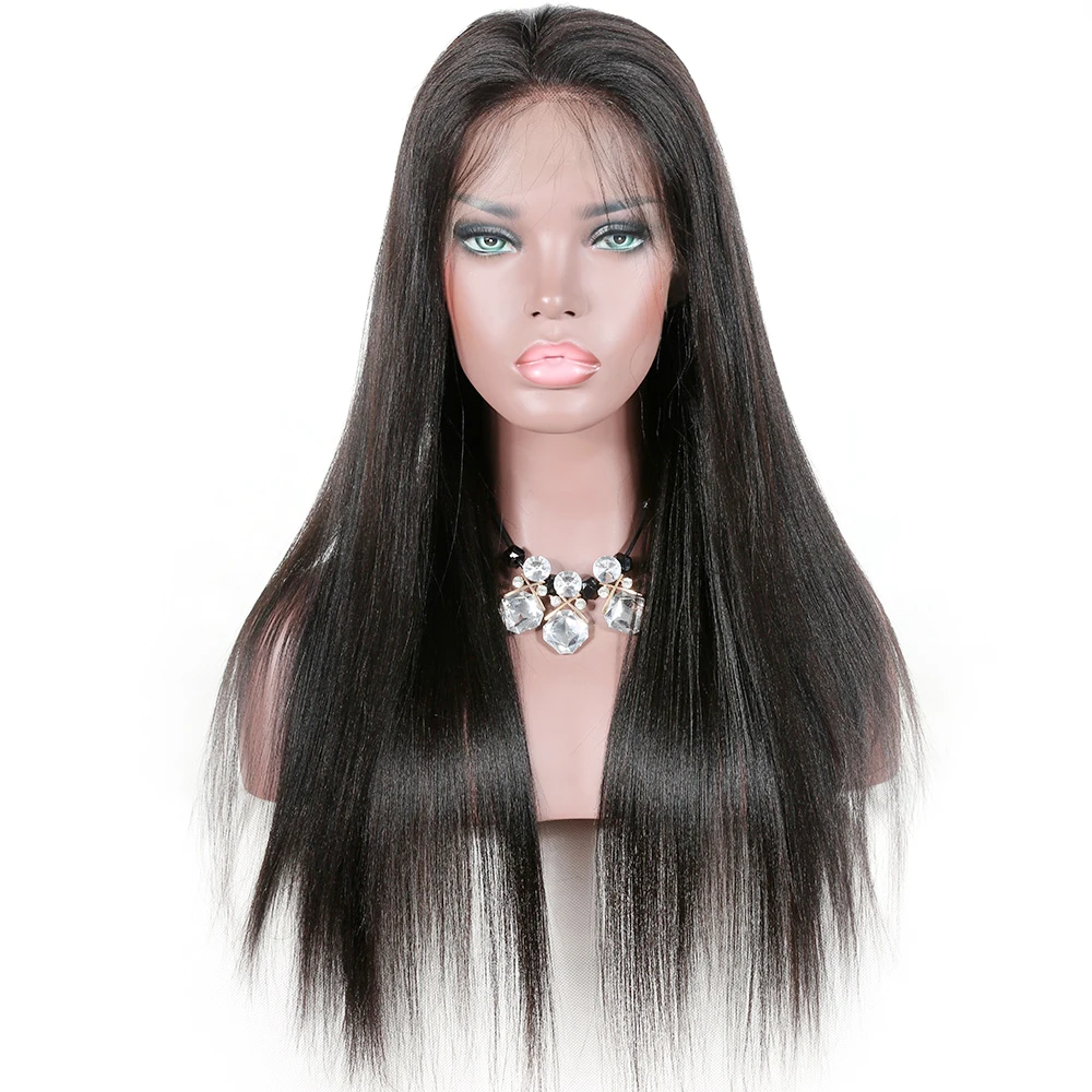 

PREMIER Factory Top Quality High-end 100% Remy Human Hair lace front Yaki Lace Front Wigs Natural Hairline